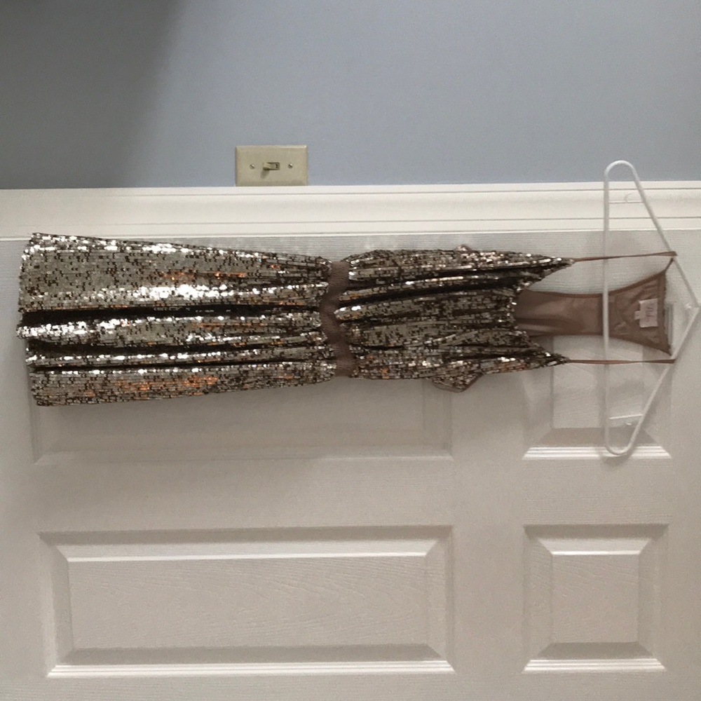 A sparkly gold party dress from Nordstrom